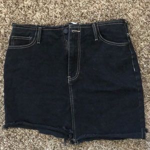 Forever 21 Black Denim Skirt